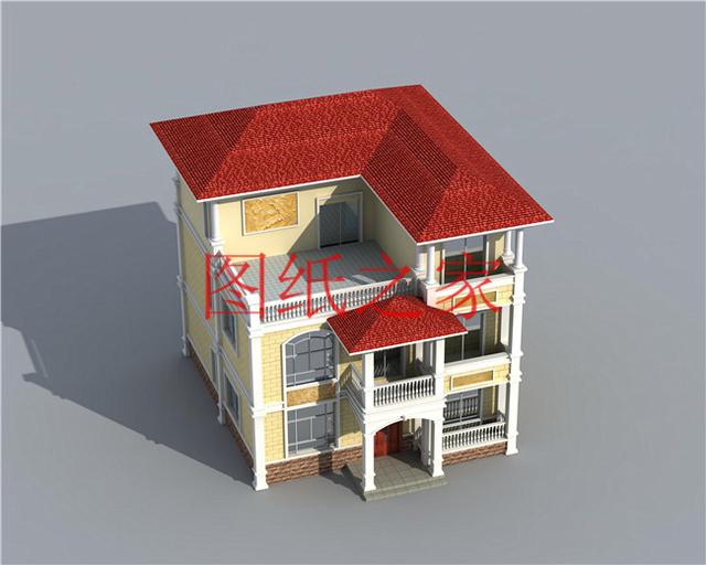 占地110平的農(nóng)村三層別墅設(shè)計(jì)圖，最接地氣，造價(jià)不到30萬(wàn)，美觀又實(shí)用！