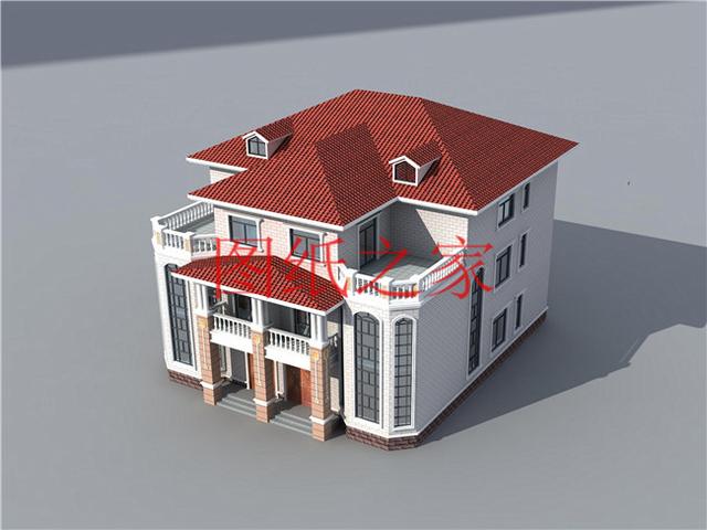 推薦2套三層雙拼別墅，豪華大氣，村里人一定非常羨慕兄弟倆！