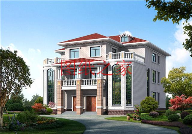 推薦2套三層雙拼別墅，豪華大氣，村里人一定非常羨慕兄弟倆！