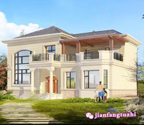 16x11米二層農村復式別墅設計圖，帶大露臺，豪華舒適！