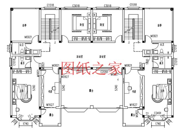 適合大宅基地的三層別墅，包括全套圖紙，豪華氣派，絕對讓你眼前一亮！