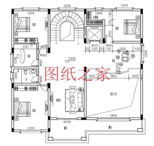 適合大宅基地的三層別墅，包括全套圖紙，豪華氣派，絕對讓你眼前一亮！