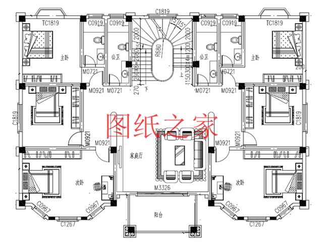 適合大宅基地的三層別墅，包括全套圖紙，豪華氣派，絕對讓你眼前一亮！