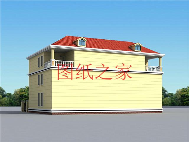 適合大宅基地的三層別墅，包括全套圖紙，豪華氣派，絕對讓你眼前一亮！