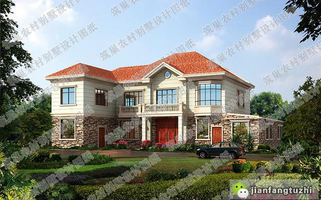 三款造價30萬的農村三層田園歐式別墅設計圖，享受田園生活樂趣！