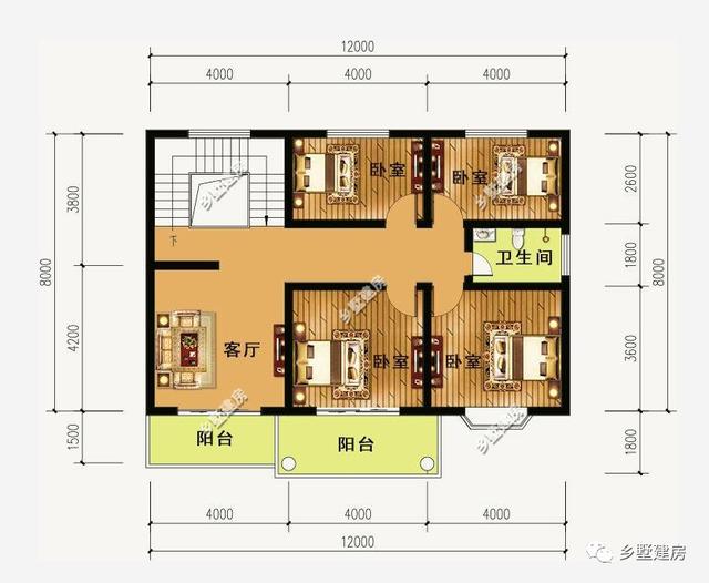 兩款帶車庫+露臺的二層農村自建房，簡單實用，25萬給你豪華別墅！