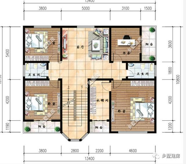 兩款帶車庫+露臺的二層農村自建房，簡單實用，25萬給你豪華別墅！