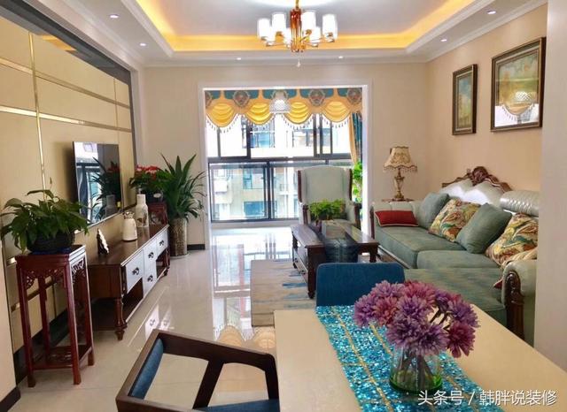 118平米三室兩廳中大戶型新房花20萬裝修，全屋效果漂亮極了，這才是標準的精裝修嘛。