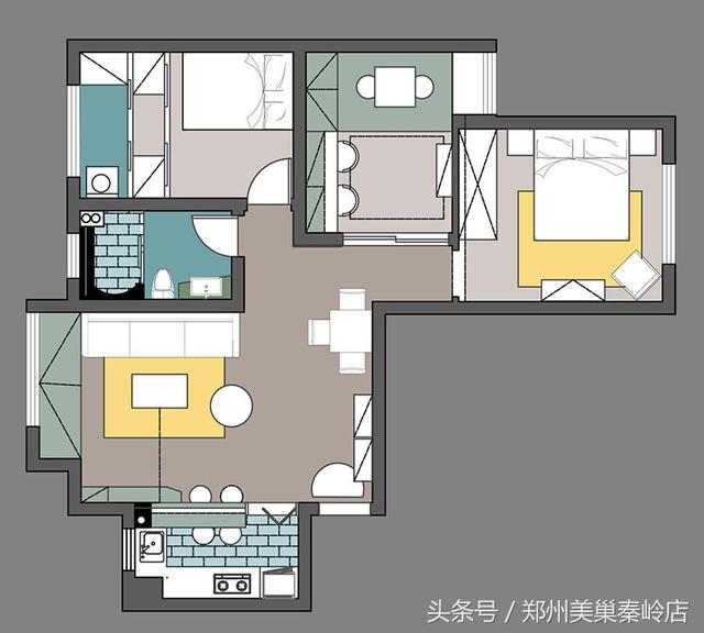 89㎡北歐風(fēng)格裝修完成，最適合90后多變的性格。