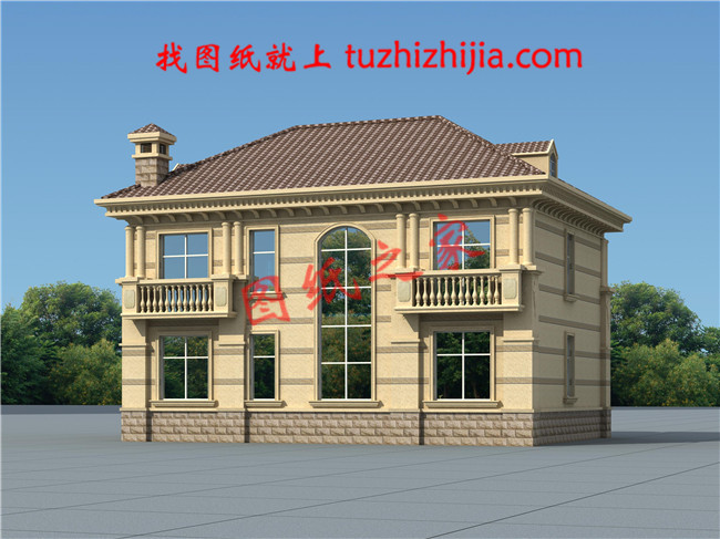 2019年新款別墅外觀圖及全套施工圖紙，占地面積13&times;10米