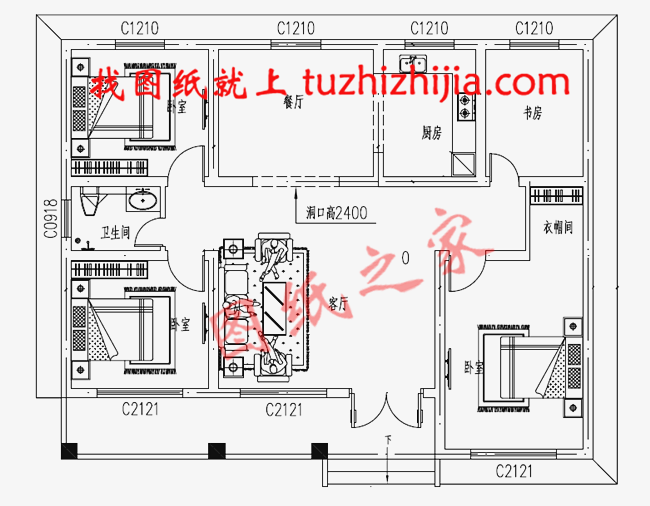 精選6套農村一層平房設計圖，造價只需10萬元