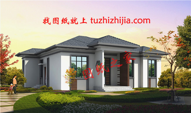 精選6套農村一層平房設計圖，造價只需10萬元