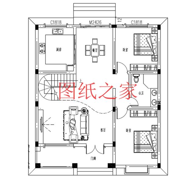 推薦3套適合一般家庭的二層別墅，占地130平米，不大不小剛剛好！