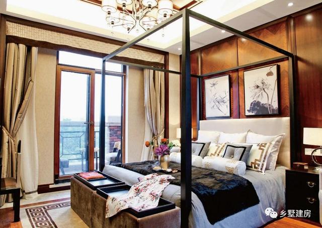 占地166平的三層新中式農(nóng)村別墅設(shè)計圖，堂屋涼亭，造價55萬左右