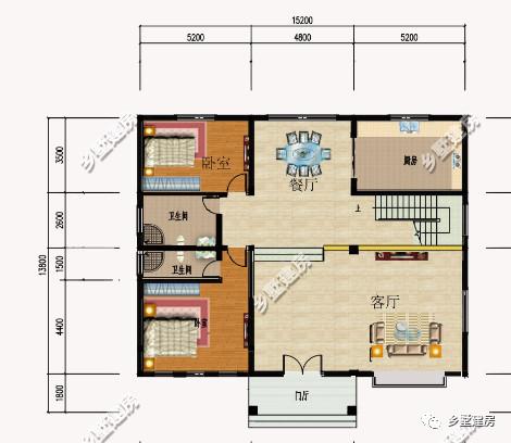造價20萬的兩款農村二層別墅設計圖，第二套老少皆宜，大眾情人款！