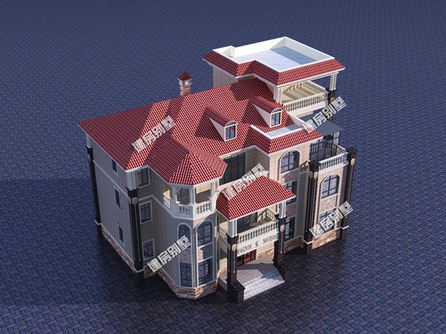 21.7米x14.7米三層農村自建房，豪華大氣，農村自建房里的“瑪莎拉蒂”！