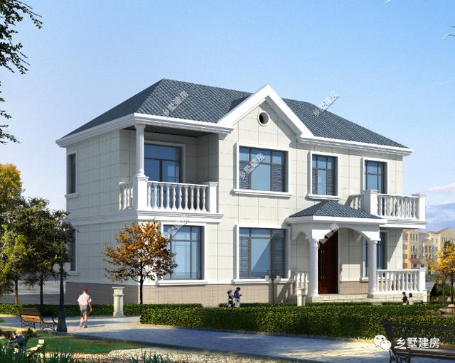 三層款外形豪華大氣的農村別墅設計圖，給你不一樣的感覺！