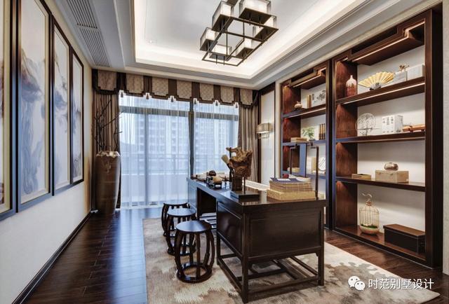 三層中式別墅設計圖，帶庭院+地下室，外觀大氣，是大城市很難能有的舒適。