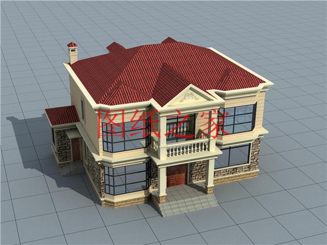 介紹3套二層別墅，光開(kāi)間就有15米，造價(jià)還不到40萬(wàn)，真是美美噠！