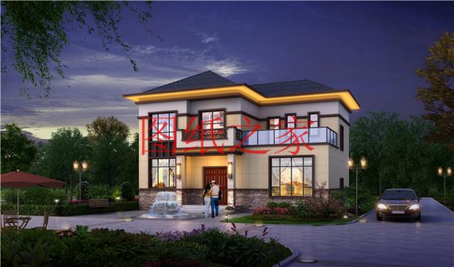 兩款小宅基地的二層別墅設計圖，4室3廳2衛陽臺，小戶型二層別墅也能住得很寬敞！