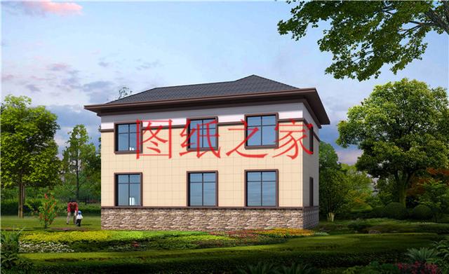 兩款小宅基地的二層別墅設計圖，4室3廳2衛陽臺，小戶型二層別墅也能住得很寬敞！