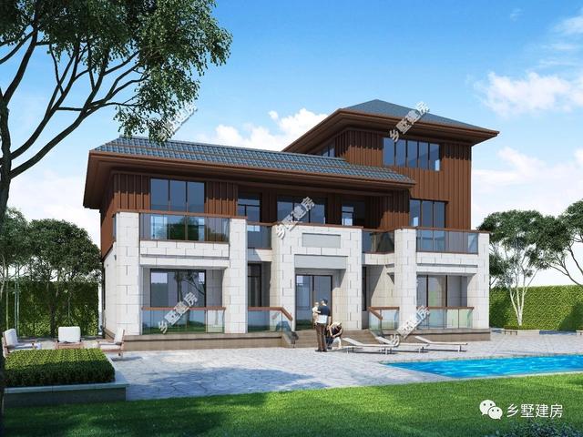 18x12米農村現代風格小別墅設計圖，大氣又簡單，濃濃現代元素，做村里最亮眼的別墅！