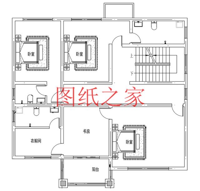 簡約接地氣的三層別墅設計圖，占地150平卻有6、7個臥室，住起來絕對舒適寬敞！