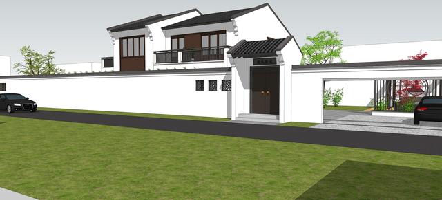 15.3米X11.5米二層新中式別墅設(shè)計圖，帶活動室和健身房，造價40萬，在家也能運動！