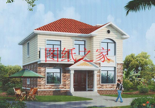 推薦4套小戶型二層別墅，占地100平米，經濟實用造價低，值得收藏！