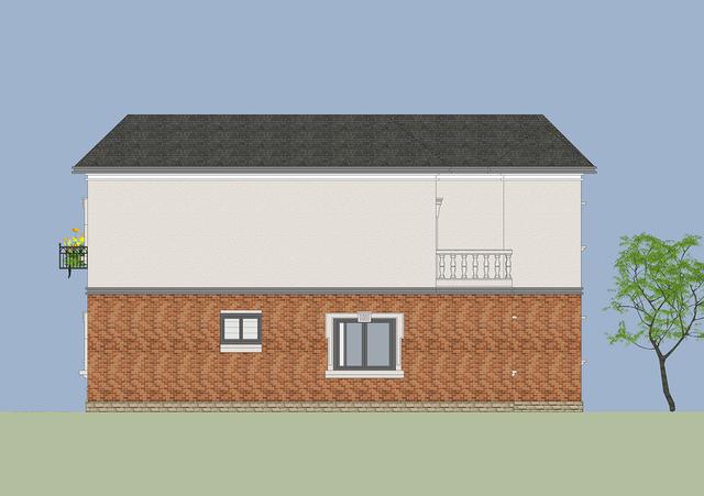14.5mX11m農村二層小情調別墅設計圖，簡單大方，適合農村自建。