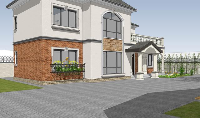 14.5mX11m農村二層小情調別墅設計圖，簡單大方，適合農村自建。