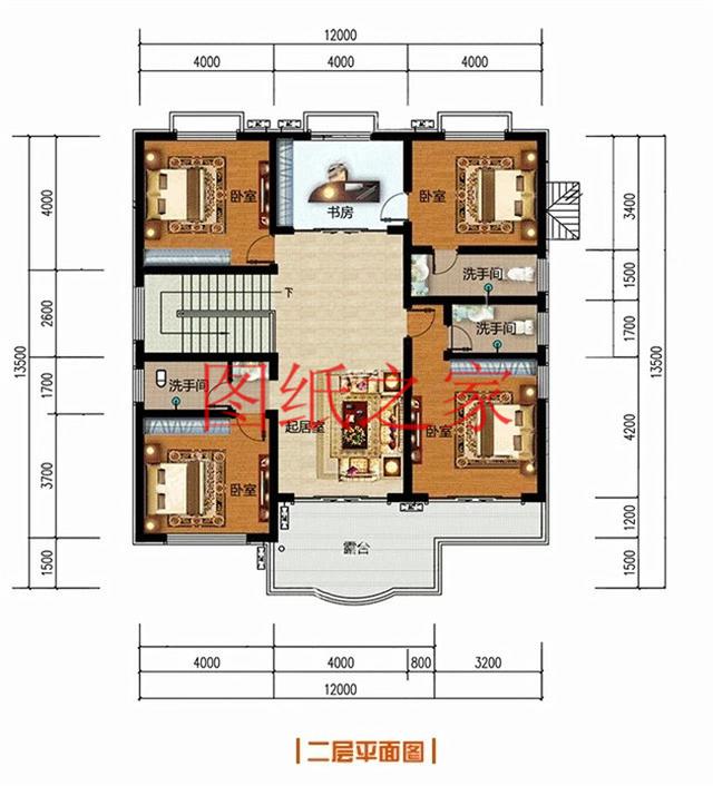 二層農村別墅，占地140平米卻有5個臥室，全家人都能住得下，快來看看吧！