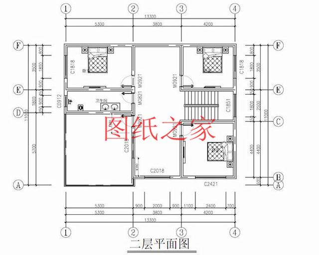 二層農村別墅，占地140平米卻有5個臥室，全家人都能住得下，快來看看吧！