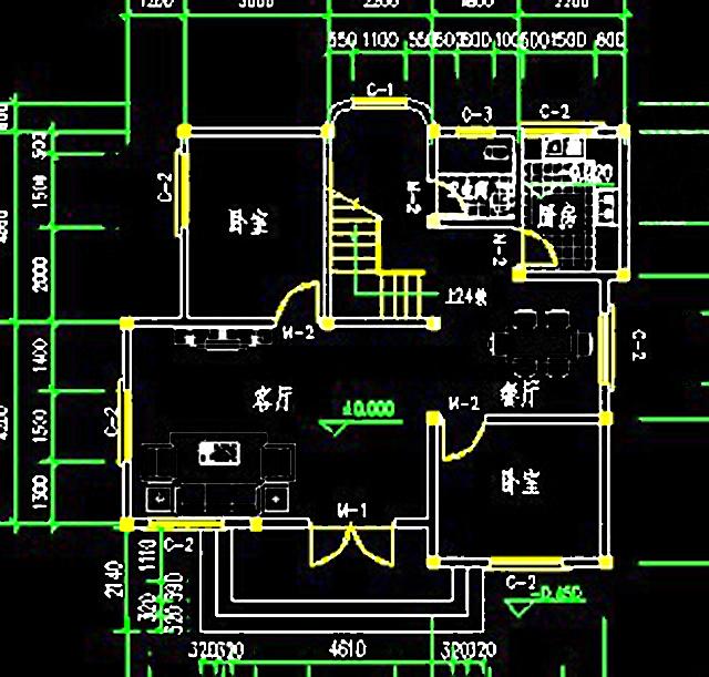 兩層簡約實用二層別墅設計圖，造價低，是你想要的那一款！