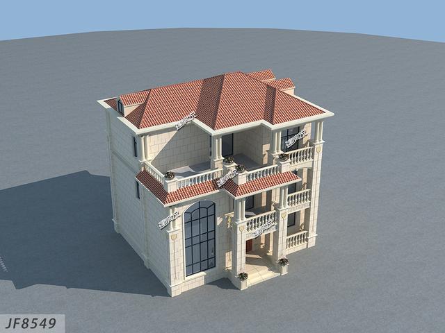 占地122平的農村三層別墅設計圖，精致漂亮，只要40萬就能建成！