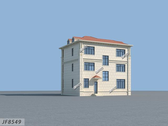 占地122平的農村三層別墅設計圖，精致漂亮，只要40萬就能建成！