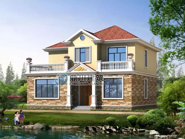 12×10米農(nóng)村二層自建房，帶大露臺(tái)，簡(jiǎn)潔而不失雅致，造價(jià)25萬！