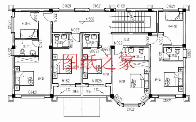 介紹2套大戶型的農村二層平頂別墅圖，充分利用空間，平頂也別有一番風味！