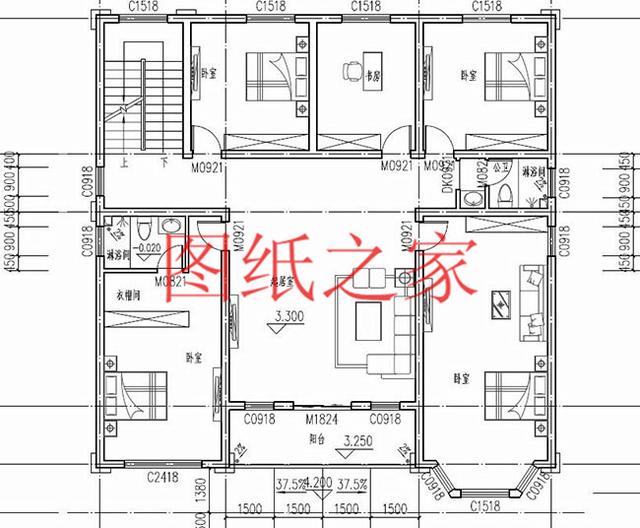 介紹2套大戶型的農村二層平頂別墅圖，充分利用空間，平頂也別有一番風味！