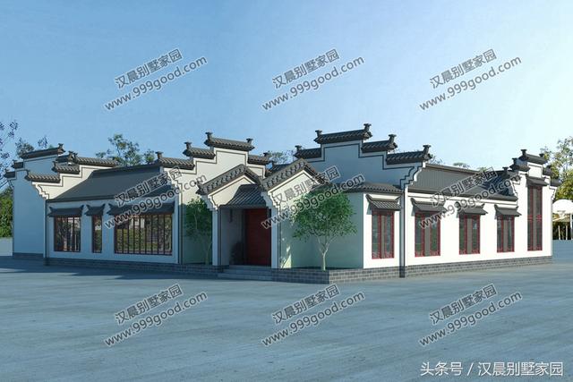 3款造價(jià)成本低、居住舒適的一層三合院別墅設(shè)計(jì)圖，放到朋友圈絕對(duì)有面子！