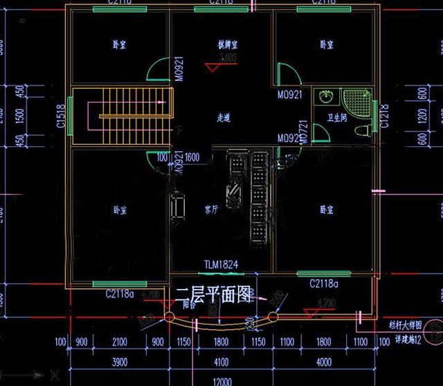 12x10.8米農村歐式二層別墅設計圖，戶型外觀素雅，造價經濟