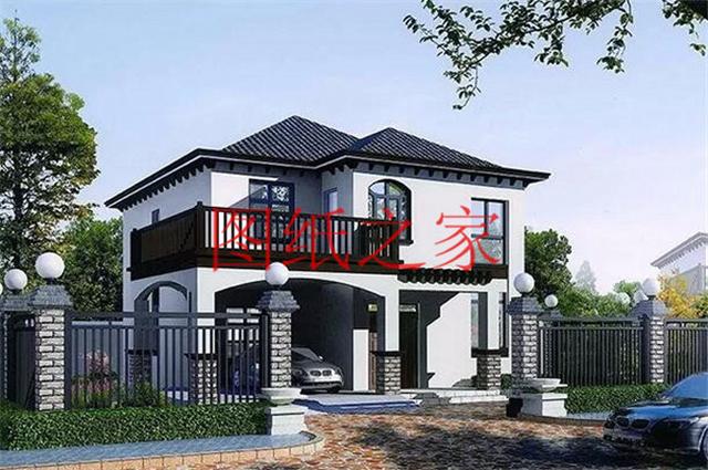 占地110平米左右的5套二層自建別墅，美觀實用，只要二三十萬就能實現別墅夢