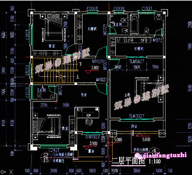 12x12米三層框架結構別墅設計圖，外形雅致美觀，造價35萬。