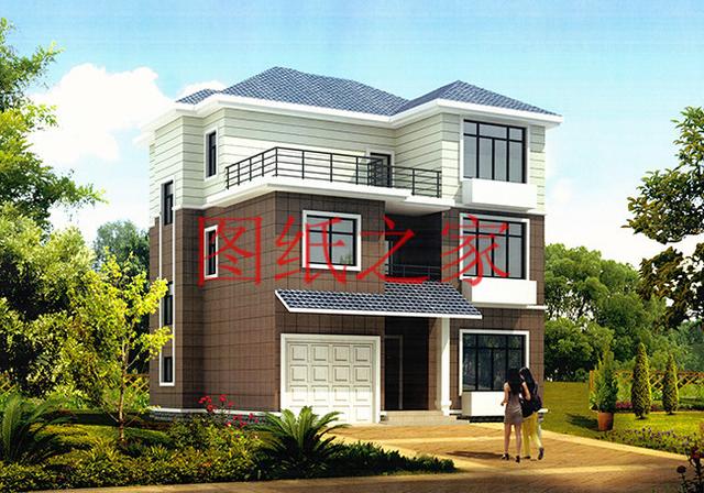 3套120平米的三層別墅，外觀美觀大氣、布局簡單實用，建成之后肯定有面子。