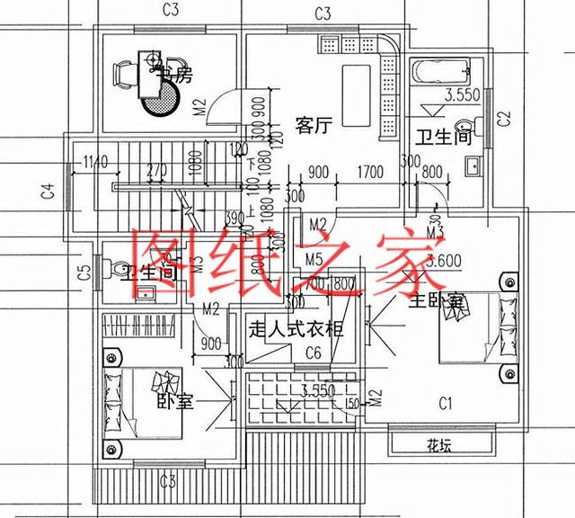 3套120平米的三層別墅，外觀美觀大氣、布局簡單實用，建成之后肯定有面子。
