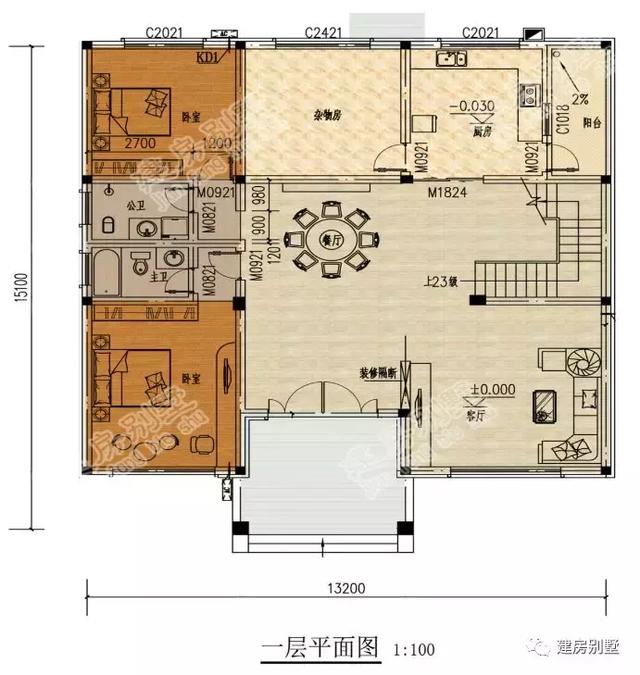 3款不同風格的農村自建房，第一棟簡約美式風，第二棟簡歐風