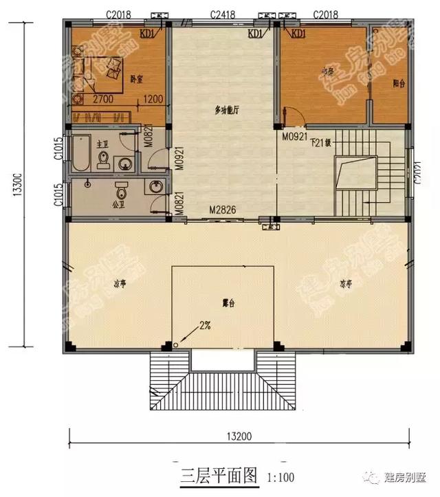 3款不同風格的農村自建房，第一棟簡約美式風，第二棟簡歐風