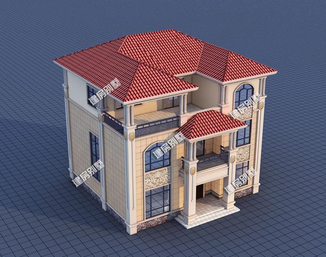 兩套開間都是12.8米的三層農村自建房，精致漂亮，鄰居們的眼紅是最好的認可！