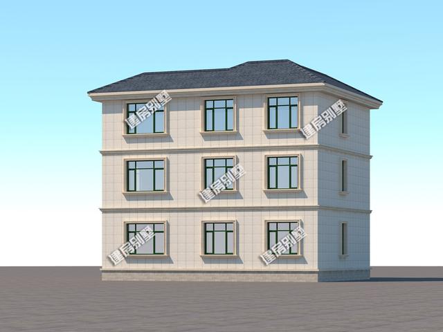 兩套開間都是12.8米的三層農村自建房，精致漂亮，鄰居們的眼紅是最好的認可！