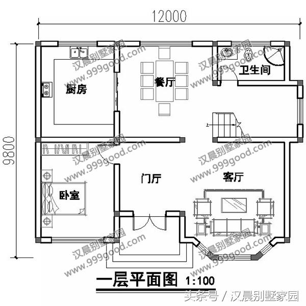 推薦5款開間基本都是12米的農(nóng)村別墅設(shè)計圖，不僅外觀美，而且40萬就能建起！